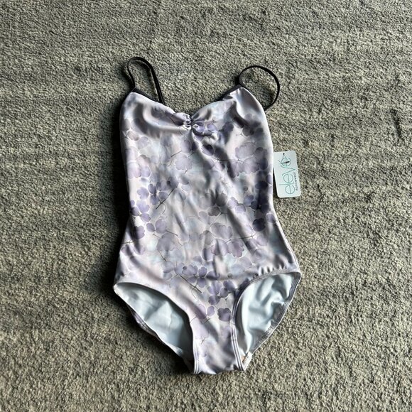 ELEVE DANCEWEAR NWT NOLTE BALLET DANCE LEOTARD PRESSED LEAVES M - Picture 3 of 4